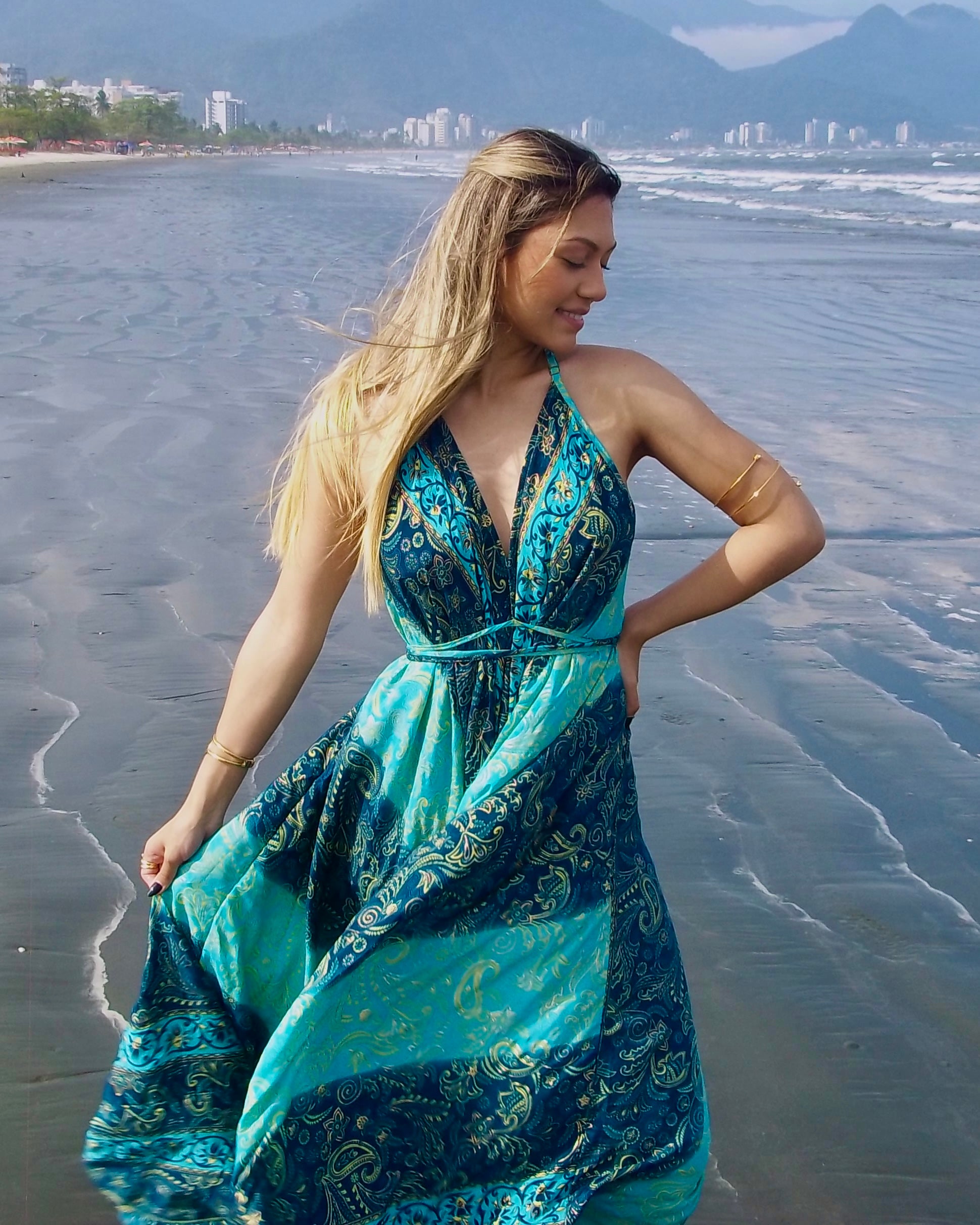 Vestido Celeste - Azul