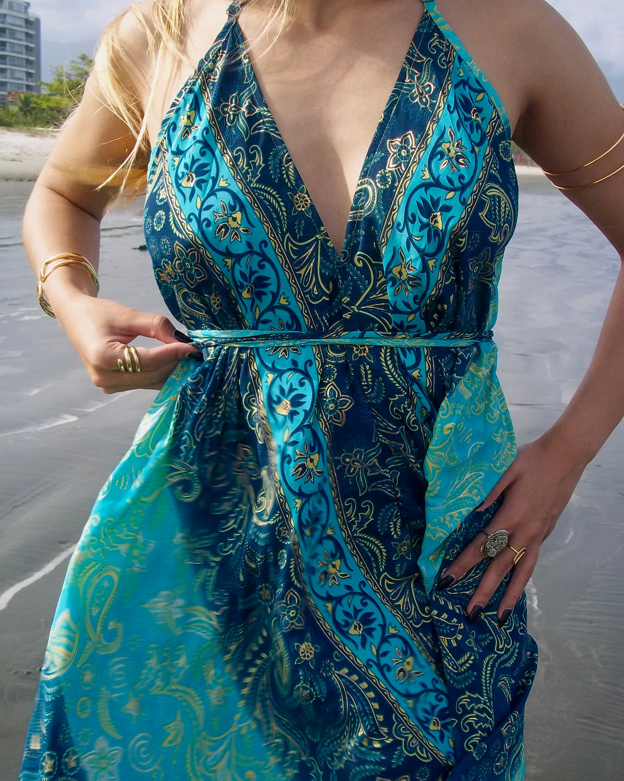 Vestido Celeste - Azul