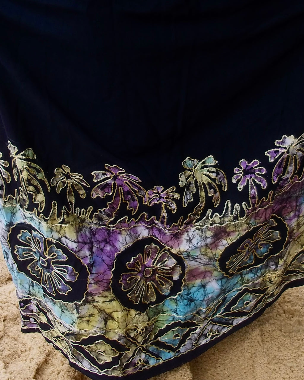 Saia Tropical - Verde e Lilás