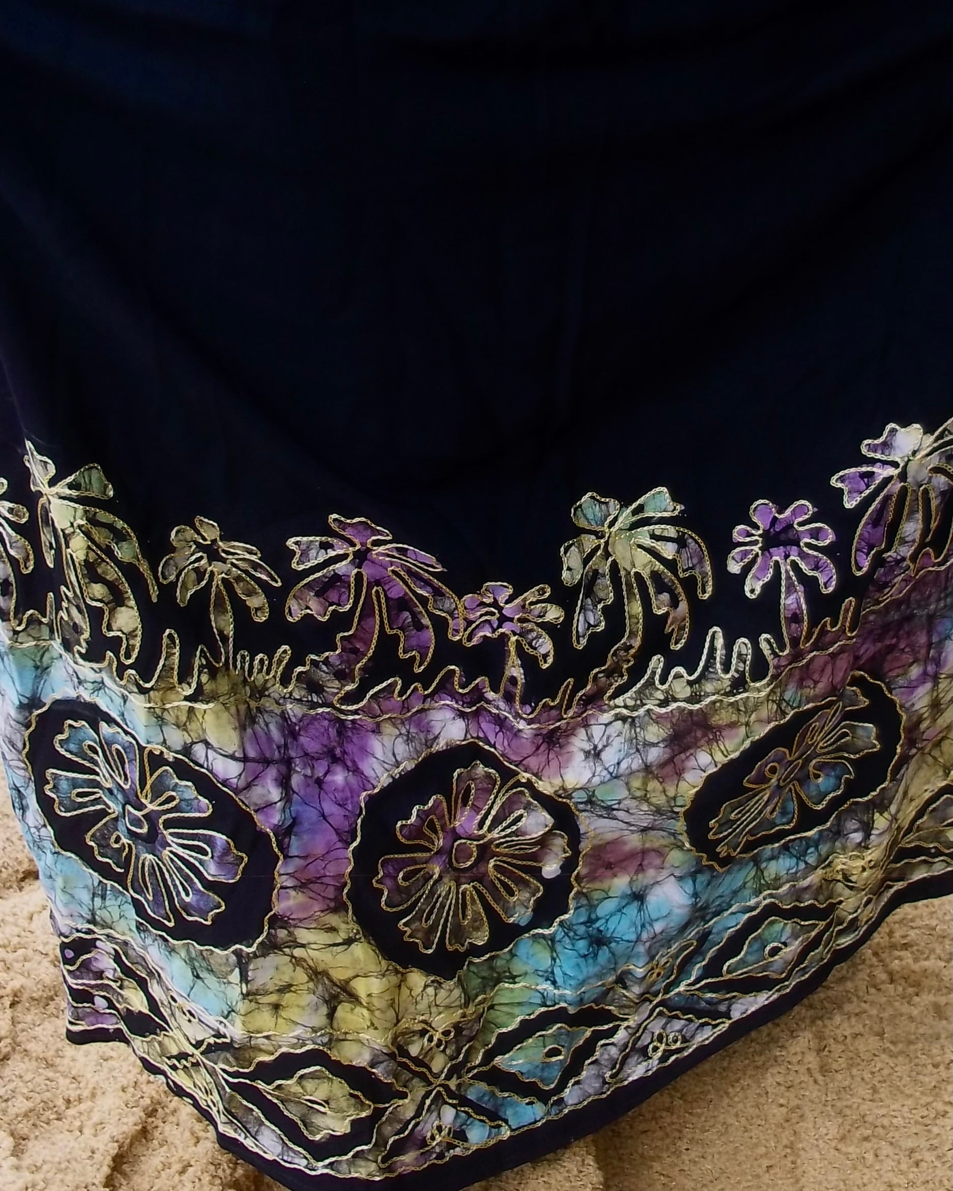 Saia Tropical - Verde e Lilás